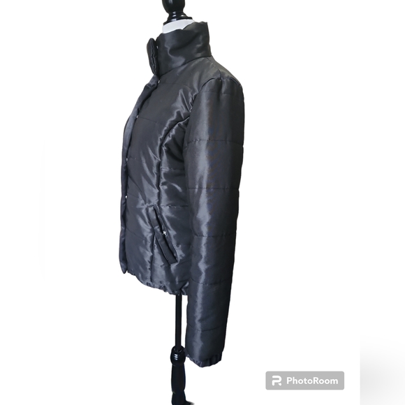 💞💕 2/$50 Yellow Circle Size Medium Jacket Black - Picture 2 of 13